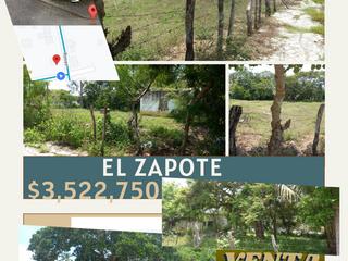 Terreno 2013m2 en el Zapote, Alvarado, Veracruz