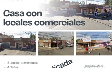 CASA EN VENTA CON LOCALES EN COL. JUÁREZ-PANTITLÁN, EDOMEX