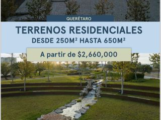 TERRENOS RESIDENCIALES EN VENTA EN LAGO DE JURIQUILLA