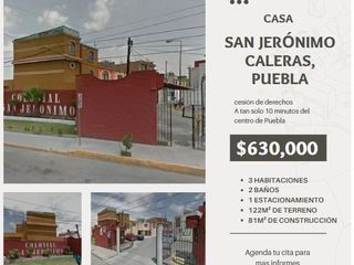 REMATE DE CASA EN EXCELENTES CONDICIONES UBICADA EN CALERAS PUEBLA