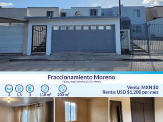 Casa en Renta en Fraccionamiento Moreno