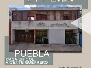 Casa en col. Vicente Guerrero, Puebla