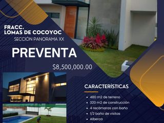 VENTA DE CASA LOMAS DE COCOYOC