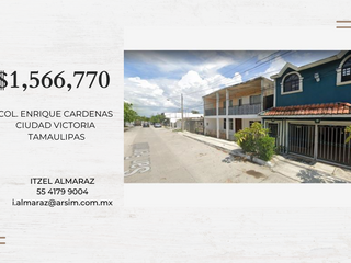Casa en Venta en remate, Col. Enrique Cárdenas Ciudad Victoria Tamaulipas