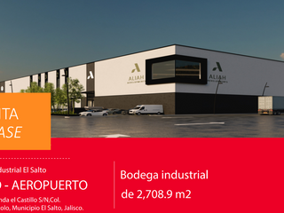 Nave Industrial En Renta - 2,708.9m² Disponibles En El Salto | Industrial Warehouse For Lease - 2,708.9m² Available In El Salto