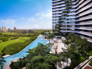 Departamento de 2 habitaciones en puerto cancún con vista panoramica