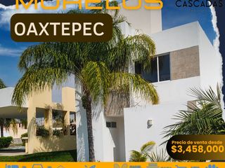 Venta de casas en Morelos con alberca 3 recamaras Cascadas Cocoyoc Sports Club Laguna