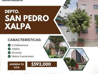 Departamento en San Pedro Xalpa, Azcapotzalco