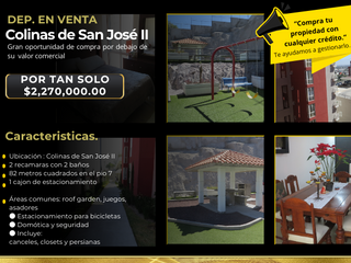 Departamento en Venta  Colinas de San José II! 🏡✨" 🏡✨ $2,270,000. 📞📆