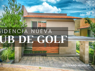 Casa Nueva Campo de Golf Altozano Morelia 3 Recamaras Amplias JARDIN