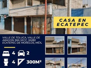 REMATE DE CASA EN EXCELENTES CONDICIONES UBICADO EN ECATEPEC EDO. MEX.