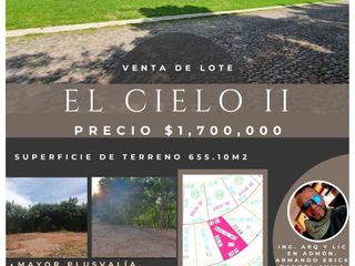 Lote EL CIELO II mucho frente bien ubicado, con vistas panorámicas, incluye proyecto en Fracc Rancho San Diego en Ixtapan de la Sal EDOMEX
