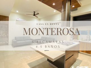MONTEROSA RESIDENCIAL CASA AMUEBLADA DE UNA PLANTA