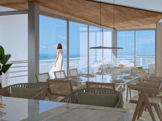 Penthouse con alberca y rooftop, frente al mar, pre-venta Playa del Carmen.