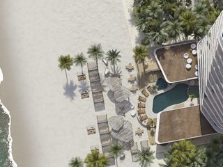 Departamento de 5 habitaciones con vista al mar, a pie de playa en Cancun