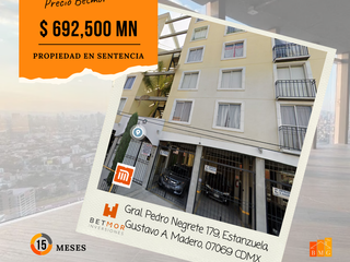 DEPARTAMENTO EN VENTA REMATE BANCARIO, COL. ESTANZUELA, GAM, CDMX