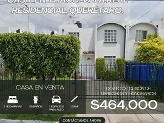Casa en Fracc. Villa Real Residencial, Querétaro.