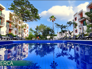 Entrega Inmediata Depa en Venta en Cancun 2hab 2 Baños Pool Canchas Seguridad.