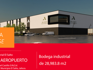 Nave Industrial En Renta - 28,983.8 M2 Disponibles En El Salto | Industrial Warehouse For Lease Available In El Salto