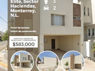 Venta de casa en Cumbres, Elite Sector Haciendas Monterrey