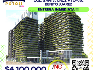 Departamento en venta en City Towers Green Benito Juarez Entrega inmediata