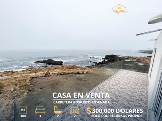 Casa en VENTA a la orilla del mar por Carretera Rosarito - Ensenada