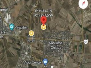 VENTA DE TERRENO CERCA DE ZONA INDUSTRIAL AUDI , SAN JOSE CHIAPA