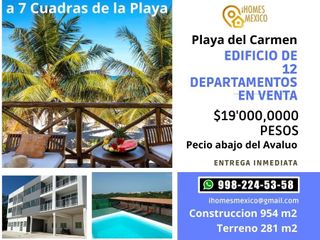 Edificio en Venta con 12 Departamentos en Playa del Carmen