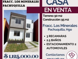 🔴EN VENTA🔴 🏡Bonita Casa ubicada en Fracc. Los Minerales, Pachuquilla, Hgo💎💎