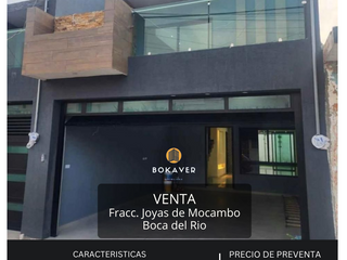 CASA EN VENTA FRACC. JOYAS DE MOCAMBO BOCA DEL RIO