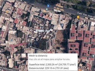 Terreno en venta en San Juan de Aragón $48,000,000.00 pesos