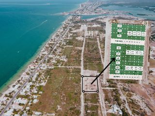 Terreno en venta a 400 metros de la Playa en Chelem Puerto,Merida,Yucatan