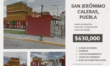 CASA EN VENTA EN COLONIAL SAN JERONIMO, PUEBLA