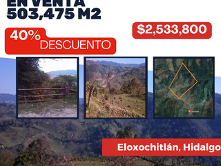 Venta de Terreno en Eloxochitlán en el Estado de Hidalgo