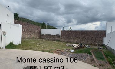 Terreno en venta en Residencial la Vista SLP Monte Cassino 106