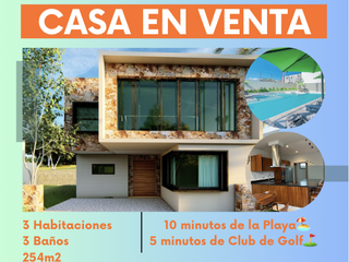 NUEVA RESIDENCIA EN RIVIERA NAYARIT EN VENTA , con Alta Plusvalía, a 10 minutos de la Playa y 5 minutos de Club de Golf