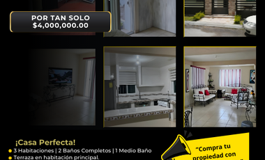 VENTA DE CASA EN MORELOS  ¡Aceptamos y gestionamos todos los créditos. !