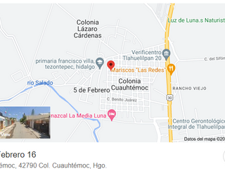 REMATE BANCARIO ADJUDICADO UBICADO EN LA CALLE DE  CALLE 5 DE FEBRERO  16 CUAUHTEMOC TLAHUELILPAN HIDALGO
