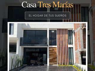 Casa Nueva en Venta de 4 recamaras tres Recamaras en coto privado Tres Marias Zona de Hospitales