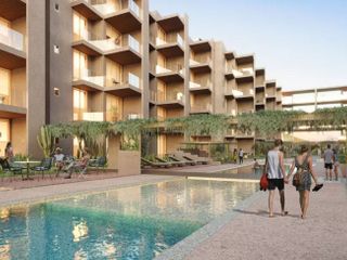 Departamento con balcón, alberca, pre-construcción,  Corredor Turístico, venta, Cabo San Lucas.