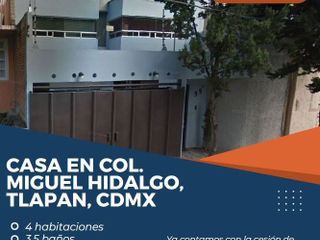CASA DE REMATE EN PERFECTAS CONDICIONES TODOS LOS SERVICIOS UBICADA EN ZONA SEGURA Y DE PRESTIGIO EN MIGUEL HIDALGO TLALPAN.